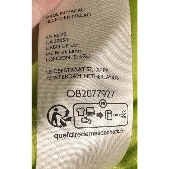 Free People Treasure 100% Cashmere Turtleneck Sweater Chartreuse Sz S Goblincore - Picture 7 of 16